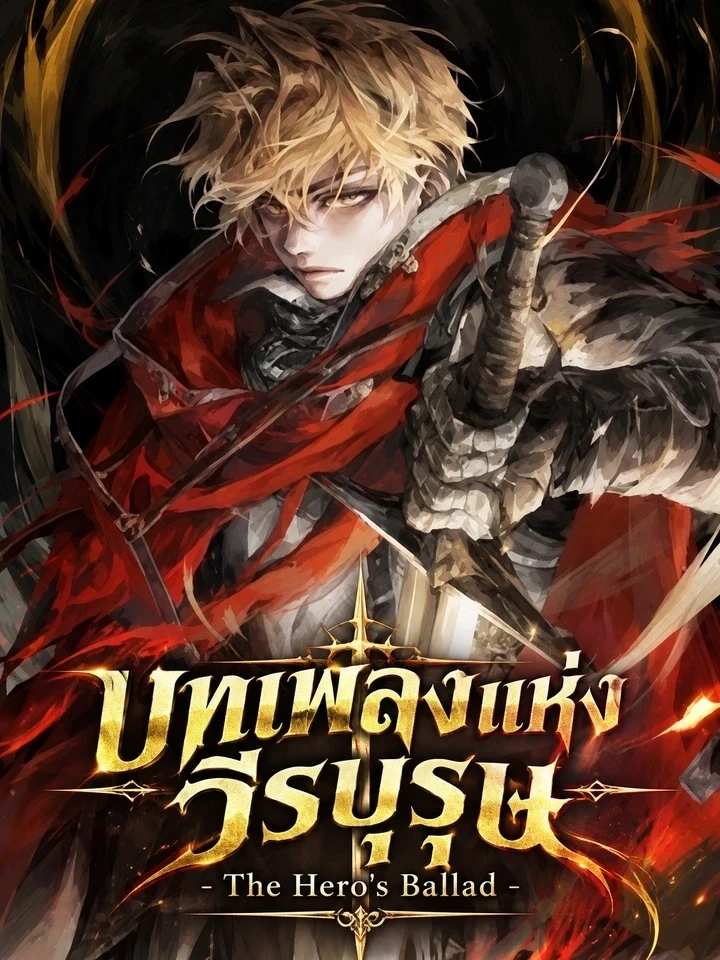 The Hero's Ballad - บทเพลงแห่งวีรบุรุษ ปกการ์ตูน